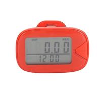 Step Tracker Counter for Walking, Lightweight Digital Pedometer with Large Display and 7 Day Memory - Accurate Tracking, Multifunctional Health Monitoring, Easy to Carry for Men (Red)