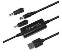 Step Up Converter,KUNCAN 5V to 12V 1A USB Step Up Voltage Transformer DC Power Cable with Barrel Jack Booster Module(5V-12V) for Camera, Desk lamp, Speakers, Blue Tooth Headset