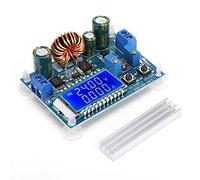 Step Up Down Boost Power Supply Module, LCD Digital Display Constant Voltage Current Adjustable 0.5-30V 4A with Cooling Fin for DIY Electronics Projects