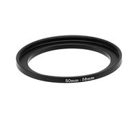 Step Up Ring Adapter Metal Filter Ring from 50 mm to 52/55/58 mm for Camera Lens Filter Adapter, Metal Black (58 mm)