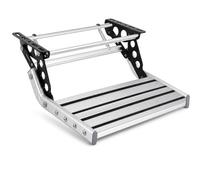 Step Up Safely with This Electric Caravan Step - 12V Powered with Built-in LED Lights, Heavy Duty 200kg Capacity, Retractable Design Perfect for Motorhomes (Manual,Singlelayer)