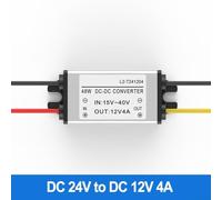 Step Up Voltage Booster Converter, 24V To 12V DC-DC Voltage Conversion Supply Converter Aluminum Shell(4A)