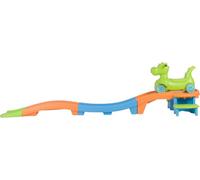 Step2 Dino Dash Up & Down Roller Coaster Toy for Kids, Ride On Push Car, Indoor/Outdoor Playset, Toddler Ages 2-5 Years Old, Compact Storage, Max Weight 50 lb., Green