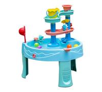 Step2 Double Spin & Showers Water table with 22-piece accessory set | Children's water toys | Water activity table for the garden