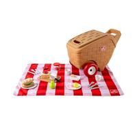 Step2 My First Picnic Basket Toy | Picnic basket with wheels and handle - includes a 30-piece accessory set/picnic blanket - from 1.5 years