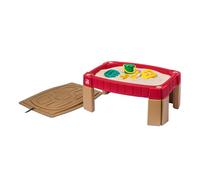 Step2 Naturally Playful Sand Table with Lid | Raised Sandbox made of plastic | Includes 4 accessories
