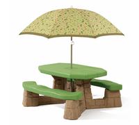 Step2 Nature Picnic Table with Yellow Umbrella