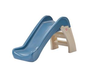 Step2 Slide Play & Fold Jr. in blue | Loose plastic slide foldable for toddler/child from 2 to 6 years | Plastic children's slide for garden/outdoors