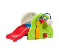 Step2 Sports-Tastic Activity Center Playground with Sports Accessories for Kids | Slide / Basketball / Football / Baseball set for toddlers | Toys made of plastic |