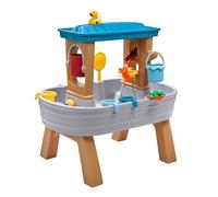 Step2 Water Table Rain Showers Splash Tub in grey/brown with 10 -pieces accessory set | Water Play Table, Water Play Activity table | Water Activity Table for the garden