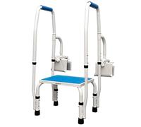 Step2Tub Shower Steps for Seniors - Bathtub Step in Assistance for Elderly - Adjustable, Non-Slip Step Stool with Handle for Elderly - Stainless Steel Bathtub Safety Step