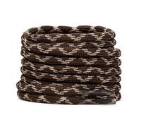 Stepace Round Walking Work Heavy duty Boot Laces 2 pairs (4.5mm) Brown Khaki-220
