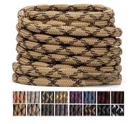 Stepace Round Walking Work Heavy duty Boot Laces 2 pairs (4.5mm) Khaki Brown-240