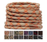 Stepace Round Walking Work Heavy duty Boot Laces 2 pairs (4.5mm) Khaki Orange-140