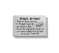 Stepbrother Wallet Card from Sister Brother in law Wallet Card Family isn't Always About Blood Stepbrother Adopted Brother Valentines Father's Day Christmas Birthday Presents
