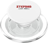 Stepdad Est. 2026 Flowers Mother's Day Expecting New Baby PopSockets PopGrip for MagSafe