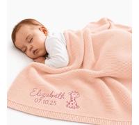 Stepdiy Personalized Baby Blanket with Name, Custom Embroidery for Newborns | Custom Baby Blanket, Embroidered Name, Newborn Keepsake, Baby Shower, Birthday and Holiday Gift for Boys and Girls