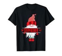 Stepfather Elf Christmas Pajama - Stepfather Matching Family Value Graphic T-Shirt, Men, Black, L