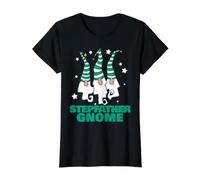 Stepfather Gnome Christmas Pajama - Stepfather Matching Value Graphic T-Shirt, Women, Black, XL