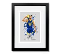 Steph Curry Golden State Warriors Basketball Signed Photo Poster A4/A3 Print Picture Display Framed Autograph Memorabilia Gift (2026 (Grey A4 Framed & Mounted))