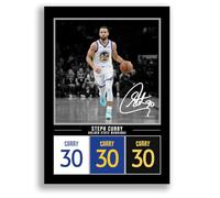 Steph Curry Golden State Warriors Signed Photo Poster Print Picture Display Framed Autograph Memorabilia Gift NBA (Black A3 Poster Only)