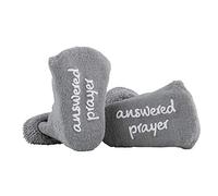 Stephan Baby Infant's Inspirational Cotton Socks, Grey
