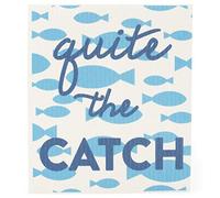 Stephan Baby Silly Sayings Reusable Cellulose Wash Cloth, Quite The Catch
