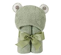 Stephan Baby Terry Plush Hooded Bath Towel, Frog, 0-24 Months