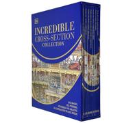 Stephen Biesty’s Incredible Cross-Sections 6-Book Collection Box Set + Poster Book (Cross-Sections Castle, Man-Of-War, Incredible Body Cross-Sections,Incredible Cross-Sections, of Everything & More)