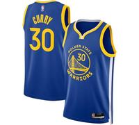 Stephen Curry Golden State Warriors NBA Kids Youth 8-20 Blue Icon Edition Swingman Jersey, Blue, 14-16