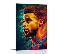 Stephen Curry Poster Canvas Decorative Painting Modern Aesthetic Decorative Painting Bedroom Living Room Art Poster 12x18inch(30x45cm) Frame-style