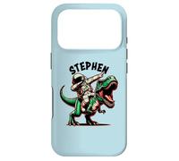 Stephen Dabbing Astronaut on a Dinosaur Cartoon Case for iPhone 17 Pro