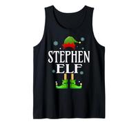 Stephen Elf Xmas Funny Men's Family Matching Christmas Tank Top