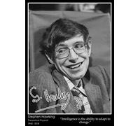 Stephen Hawking - A2 Size - 42 x 59.4 cm - Paper Laminated