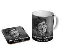Stephen Hawking RIP Ceramic Coffee MUG + Coaster Gift Set …