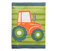 Stephen Joseph Kids Unisex Farm Themed Toddler Wallet, Tri-Fold with Zippered Coin Pocket, Applique & Glitter Details, Polyester, 10.5" x 4.5"