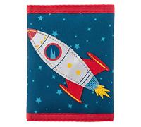 Stephen Joseph Kids Unisex Wallet, Toddler Wallet with Appliqué Designs, Screen Printed, Dark Blue Space, One Size
