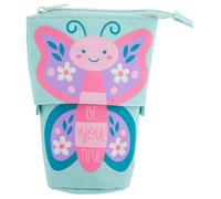 Stephen Joseph, Pop Up Pencil Case with Stand Multi Purpose School Kids Cute Colorful Design with Large Space for Pencils and Pens Butterfly
