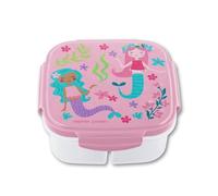 Stephen Joseph, Snack Box with Ice Pack,3 compartments and lid, Reusable, Travel on-The-go Meals, Removable Ice Pack, Mermaid