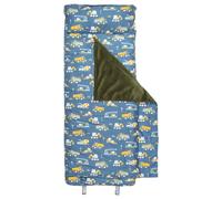 Stephen Joseph, Toddler All Over Print Nap Mat with Soft Blanket and Removable Pillow for Boys & Girls, Kids Sleeping Bag for Elementary, Daycare, Preschool with Carry Handle, Construction