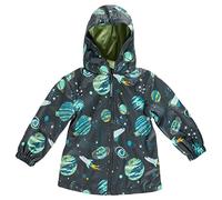 Stephen Joseph unisex child Raincoat, Dark Gray Space, 7-8 Years US