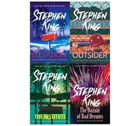 Stephen King 4 Books Collection Set NEW COVER (The Institute, The Outsider, Elevation, The Bazaar of Bad Dreams)