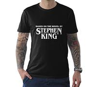 Stephen King Based On The Novel by Men T Shirt Horror Cotton Tee Black