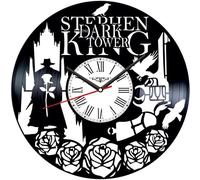 Stephen King Dark Tower Vinyl Record Wall Clock Retro style Wall clock Silent Home Decor Unique Art Special Home Accessories Creative Personality Gift