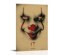 Stephen-King-it Horror Movie Poster Decorative Painting Canvas Wall Art Living Room Poster Bedroom Painting Wall Art Picture Print Modern Family Room Decor 12 x 18 Inches (30 x 45 cm)