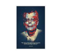 Stephen King Posters Motivational Quote 2 Canvas Poster Wall Art Decor Print Picture Paintings for Living Room Bedroom Decoration 08x12inch(20x30cm)