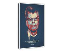 Stephen King Posters Motivational Quote Canvas Poster Wall Art Decor Print Picture Paintings for Living Room Bedroom Decoration 08x12inch(20x30cm)