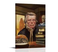 Stephen KingArt Canvas Print of Oil Paintings Reproduction Modern Canvas Print Artwork Abstract Landscape Pictures Printed on Canvas Wall Art for Home Office DecorationsFrame-style08x12inch(20x30cm)