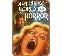 Stephen King's World of Horror Film Movie Poster Retro Metal Tin Sign Wall Home Wall Art Metal Tin Sign,cave,bar,Club, Metal Tin Sign 8x12 Inches