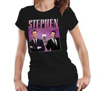 Stephen Mulhern Appreciation Ladies T-Shirt - Funny Throwback Homage Tee - S Black